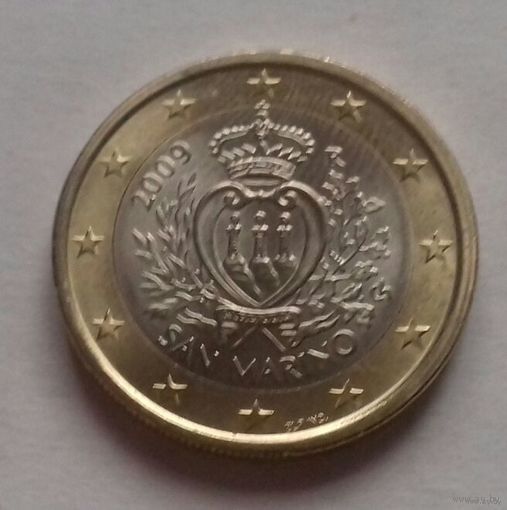 1 евро, Сан-Марино 2009 г., AU