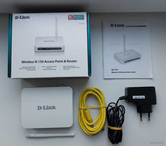 Wi-Fi роутер D-Link N150 (DAP-1155 B1)