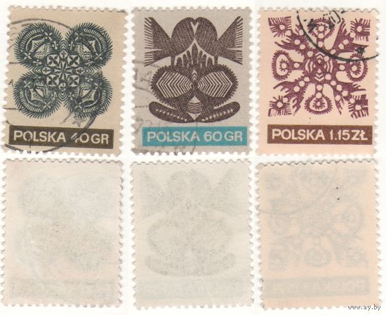 Польша 1971-07 2089-2091 3 марки из серии Исскуство польских декораторов 40,60gr,1,15zl k-061 (a1-07 ТОРГ/ВАША ЦЕНА поштучно по запросу