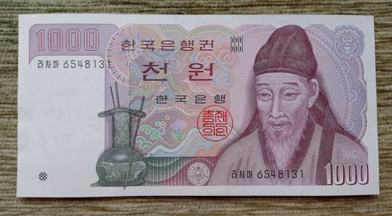 Werty71 Южная Корея 1000 вон 1983 UNC  банкнота