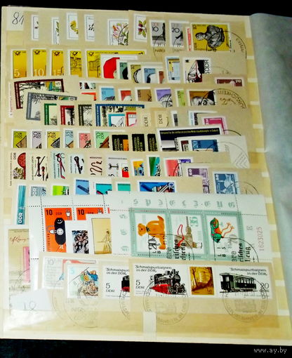 ГДР. ПОЛНЫЙ ГОДОВОЙ КОМПЛЕКТ 1981 года с вариациями ! СПЕЦГАШЕНИЕ !!!