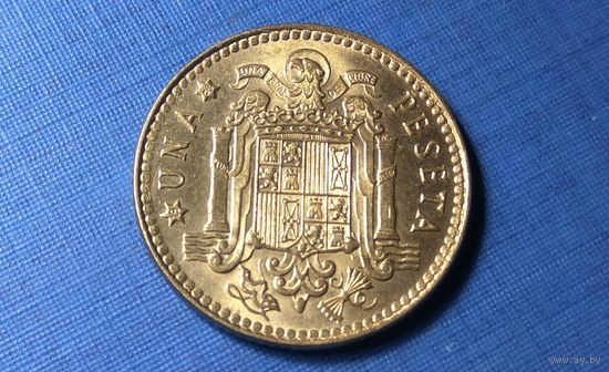 1 песета 1975 (80). Испания. AU!