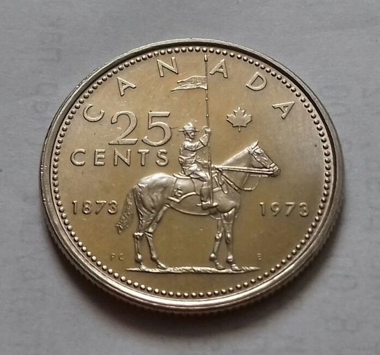 25 центов, Канада 1973 г., 100 лет коню
