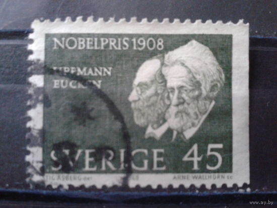 Швеция 1968 Нобилевские лауреаты 1908 г физик и философ