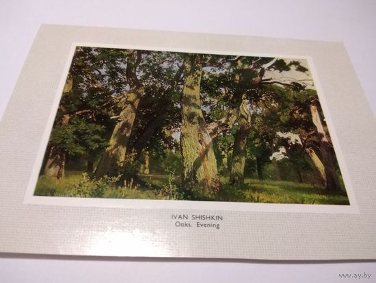 Открытка 1985г. И. И. Шишкин. Дубы. Вечер.
