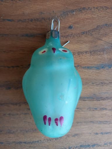 Игрушка елочная СССР, стекло.