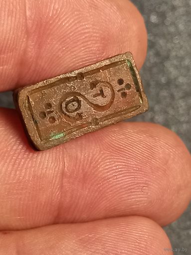 Печать штамп Межвоенная Польша  организация г. Столбцы