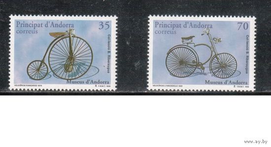 Андорра(Испанская)-1998(Мих.257-258)  **   ,  Велосипеды,(полная серия)