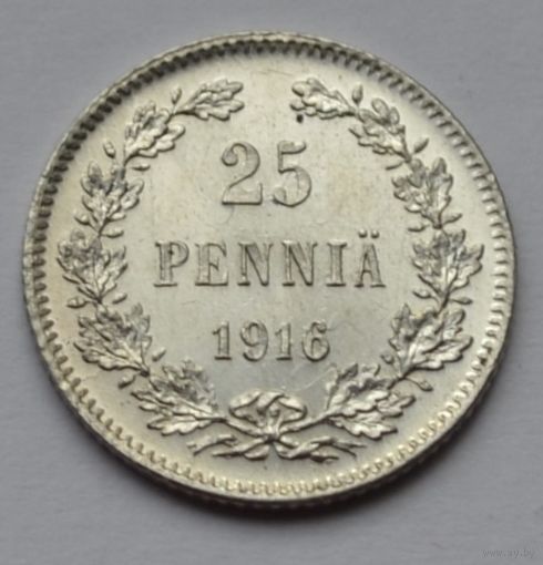 Финляндия, 25 пенни 1916 г.