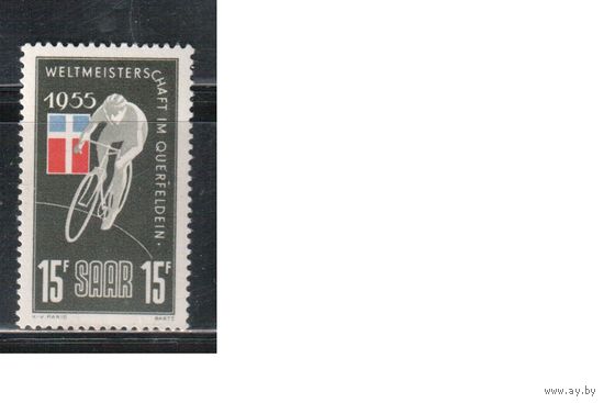 Германия(СААР)-1955(Мих.357)  *  ,  Спорт, Велосипеды, Велоспорт,(одиночка)