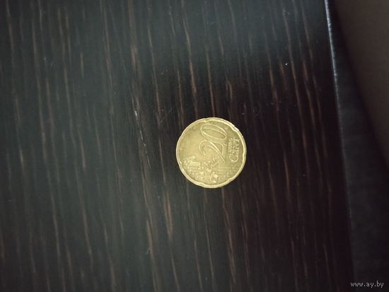 Монета 20 euro Cent 2002года
