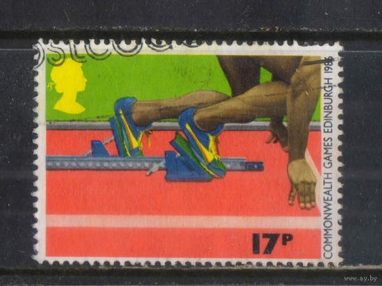 Великобритания 1986 EII Игры Содружества Единбург Бег #1076