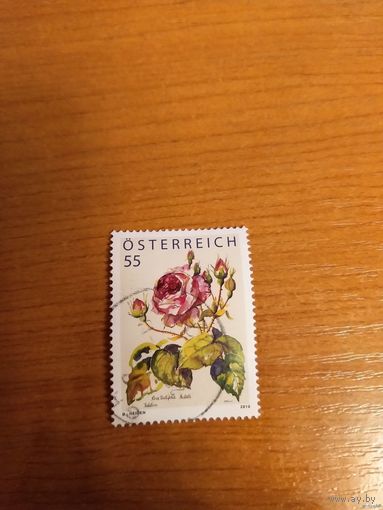 2010 Австрия флора роза дорогая выпускалась одиночкой (2-9)