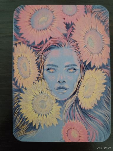 Календарик карманный Подсолнухи 2024г