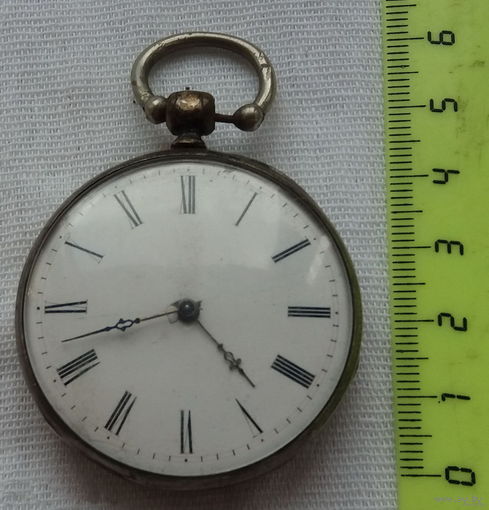 Редкие ЧАСЫ СЕРЕБРО старинные КАРМАННЫЕ царские красивые РАБОЧИЙ механизм 6