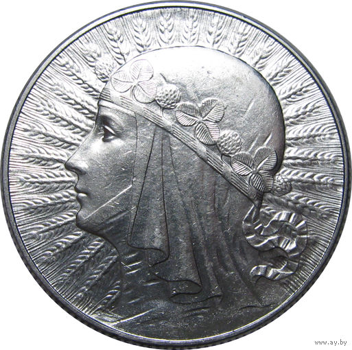 5 злотых , Польша , 1933 г. Люкс. ШТЕМПЕЛЬНЫЙ БЛЕСК ( ВИДЕО С МОНЕТОЙ В ОПИСАНИИ)