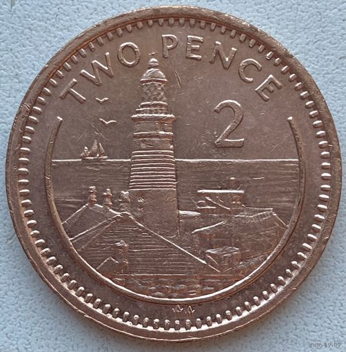 Гибралтар 2 пенса 1994 г.