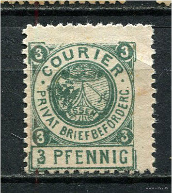 Германия - Эссен (B.) - Местные марки - 1897 - Герб 3Pf - [Mi.5b] - 1 марка. Чистая без клея.  (Лот 79Db)