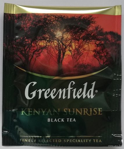 Чай Greenfield Kenyan Sunrise (черный байховый с ароматом бергамота) 1 пакетик