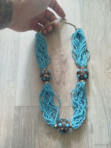 Крупные бисерные бусы,с рубля