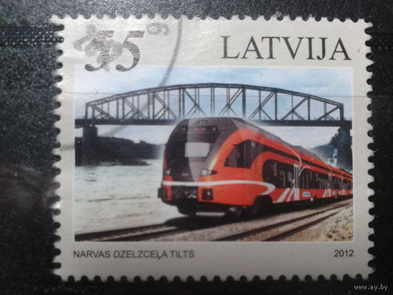 Латвия, 2012. Железнодорожный мост, марка из блока