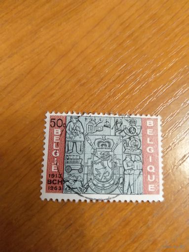 1963 Бельгия 50 лет почтового офиса выпускалась одиночкой (2-3)