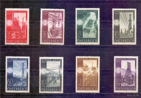 Австрия 1947 год Серия ** Промышленность Транспорт \\11