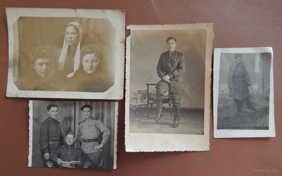 Фото военные, 4 шт., 1945 г.