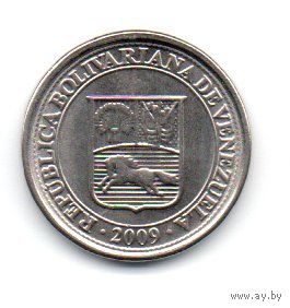 БОЛИВАРИАНСКАЯ  РЕСПУБЛИКА ВЕНЕСУЭЛА. 10 СЕНТИМО 2009. UNC