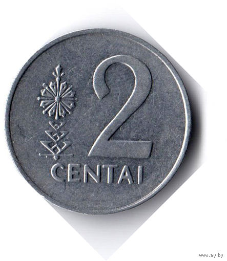 Литва. 2 цента. 1991 г.