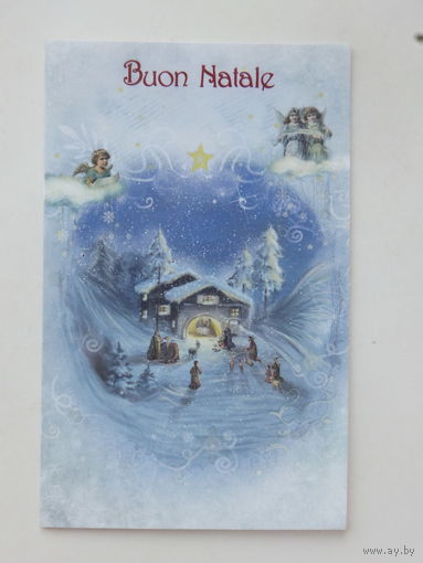 Италия  с новым годом 2014   9х14   см