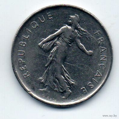 ФРАНЦУЗСКАЯ РЕСПУБЛИКА. 5 ФРАНКОВ 1971. СОВА