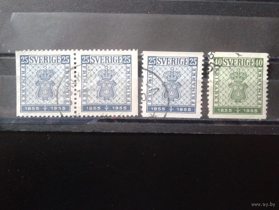 Швеция 1955 100 лет шведской марке, герб