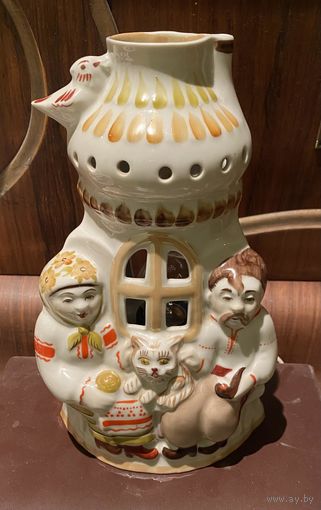 Фарфоровая статуэтка светильник-ночник времен СССР