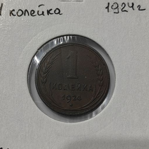 1 копейка 1924 с поворотом