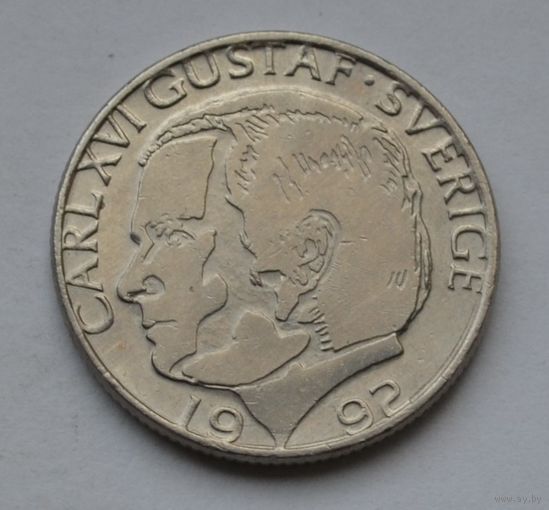 Швеция, 1 крона 1992 г.