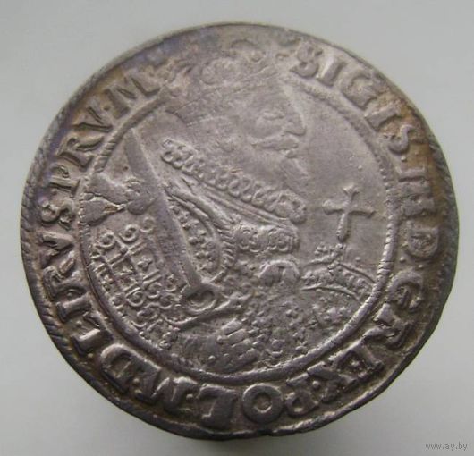 Орт 1622 года, мд Быдгощь, патина, отличное коллекционное состояние , с 1 рубля !!!