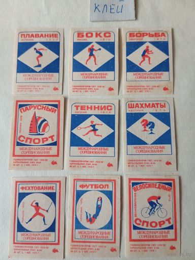 Спичечные этикетки  ф.Барнаул. Спорт. 1970 год