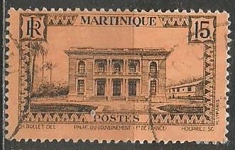 Мартиника. Императорский дворец. 1933г. Mi#131 а.