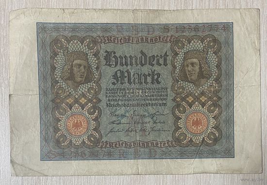Банкнота 100 марок 1920 год. Веймарская республика.