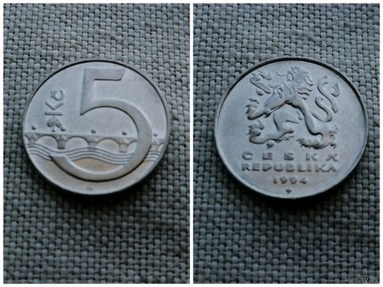 ЧЕХИЯ/Чехословакия 5 крон 1994