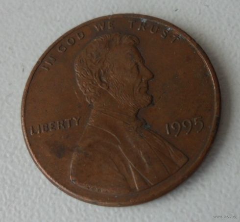 1 цент США 1995 г.в.