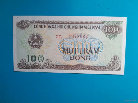 100 донг 1991 года. Вьетнам. UNC.
