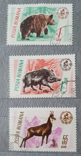 Румыния лесные звери 3шт