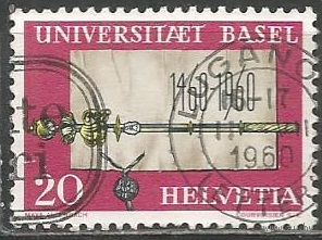 Швейцария. 500 лет университету в Базеле. 1960г Mi#693.