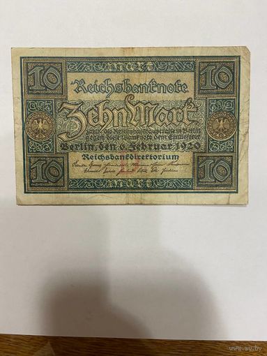 Германия 10 марок 1920 г. -0801