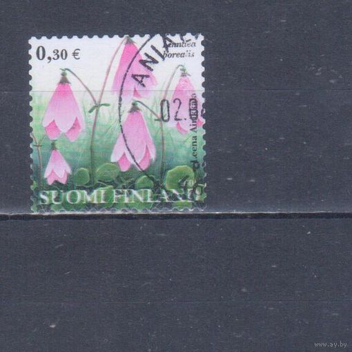 [1195] Финляндия 2004. Флора.Цветы.Колокольчики. Одиночный выпуск.Гашеная марка.