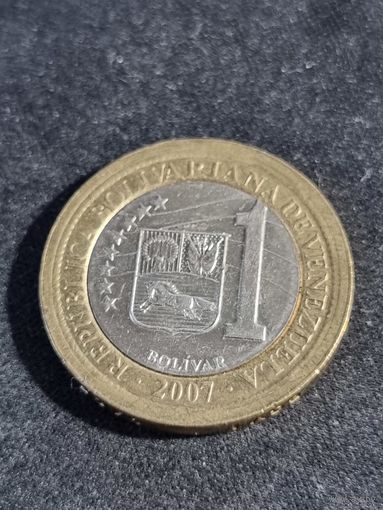 Венесуэла 1 боливар 2007 Венесуэла