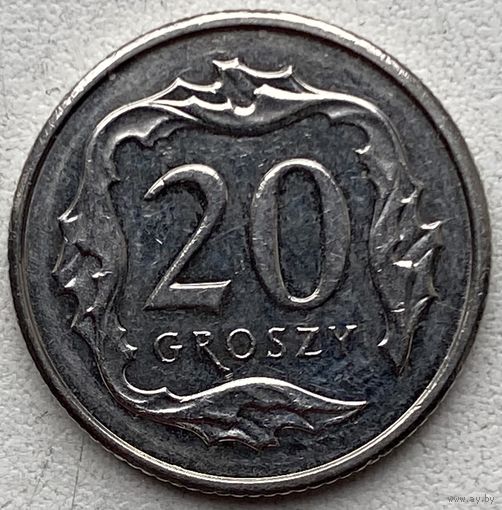 Польша 20 грошей 2017 г.