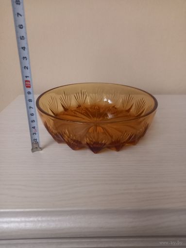 Ваза, конфетница цветное стекло СССР